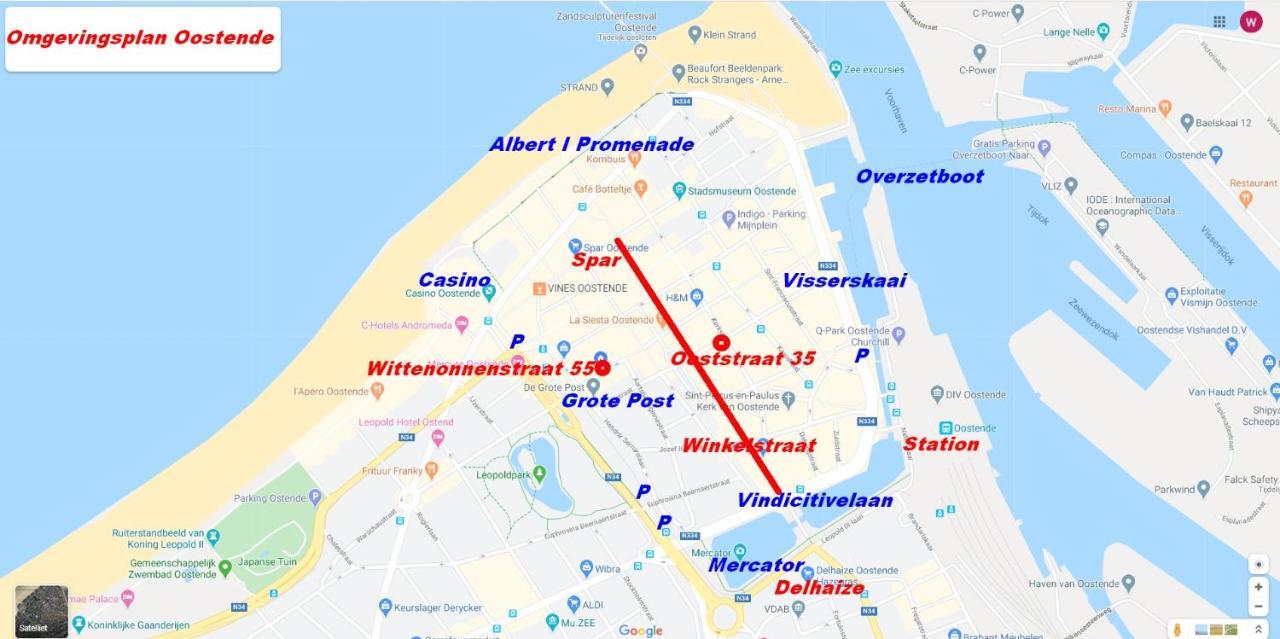 Vakantieappartement Emiel Centrum Oostende Met Garage Ngoại thất bức ảnh