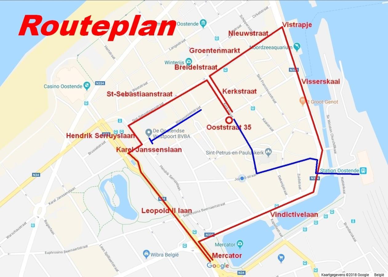Vakantieappartement Emiel Centrum Oostende Met Garage Ngoại thất bức ảnh