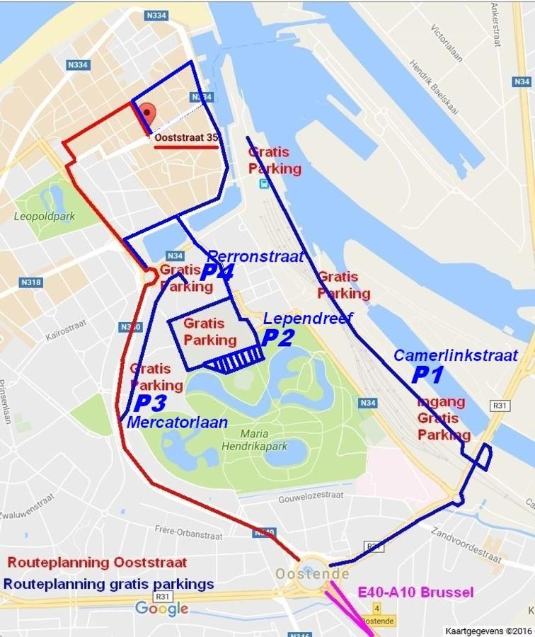 Vakantieappartement Emiel Centrum Oostende Met Garage Ngoại thất bức ảnh