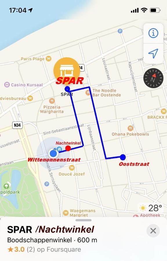 Vakantieappartement Emiel Centrum Oostende Met Garage Ngoại thất bức ảnh